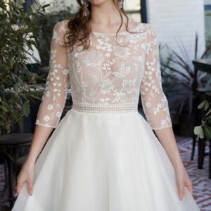 robe courte tulle mariage civil