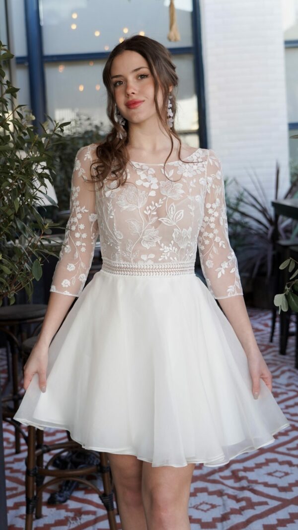 robe courte tulle mariage civil