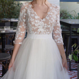 robe mariage civil camélia