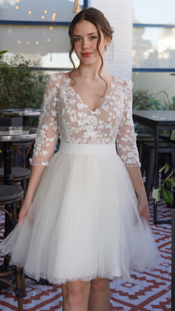 robe mariage civil camélia